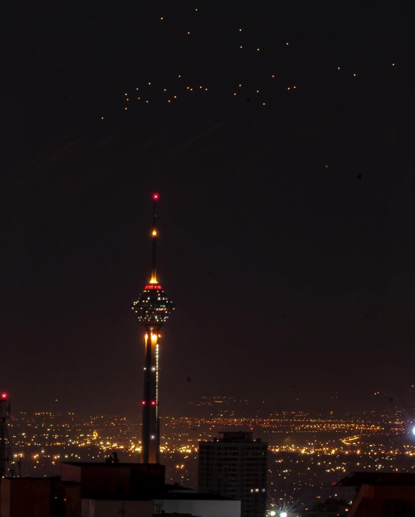 Milad Tower at night