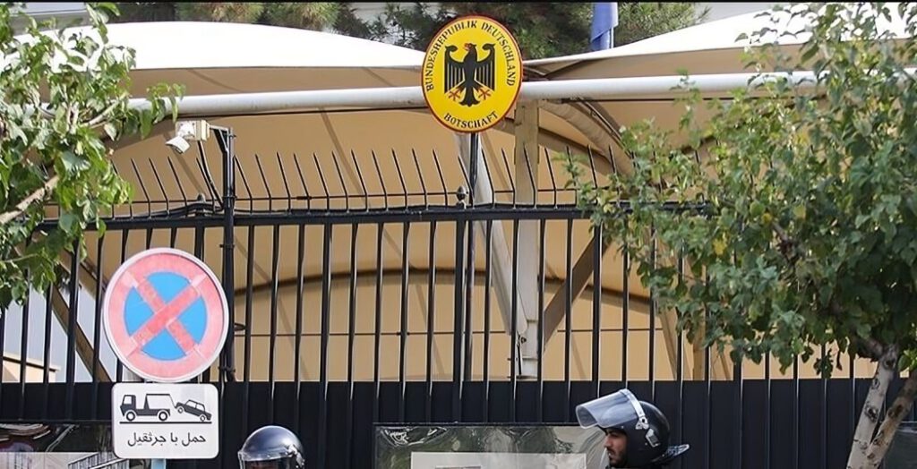 die deutsche Botschaft in Teheran.